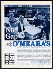1969 Denver dealer O'Meara Ford convertible car photo vintage print ad