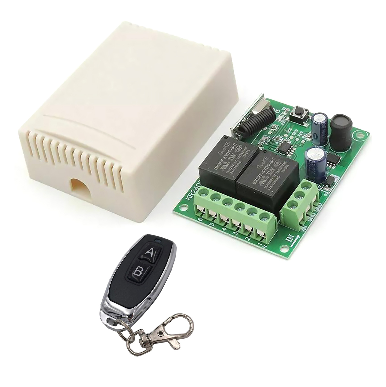 -107dbm Wireless Remote Control DC RF Relay Transmitter 1527 Leaning Code