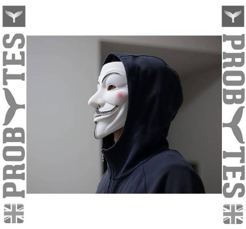 Fancy Dress Halloween Anonymous Hacker / Guy Fawkes / V for Vendetta Face Mask - Picture 4 of 37