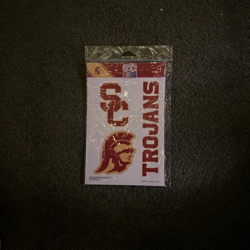 USC TROJANS MACBOOK LAPTOP MULTI USE REMOVABLE REUSABLE DECALS NEW - Image 2 of 3
