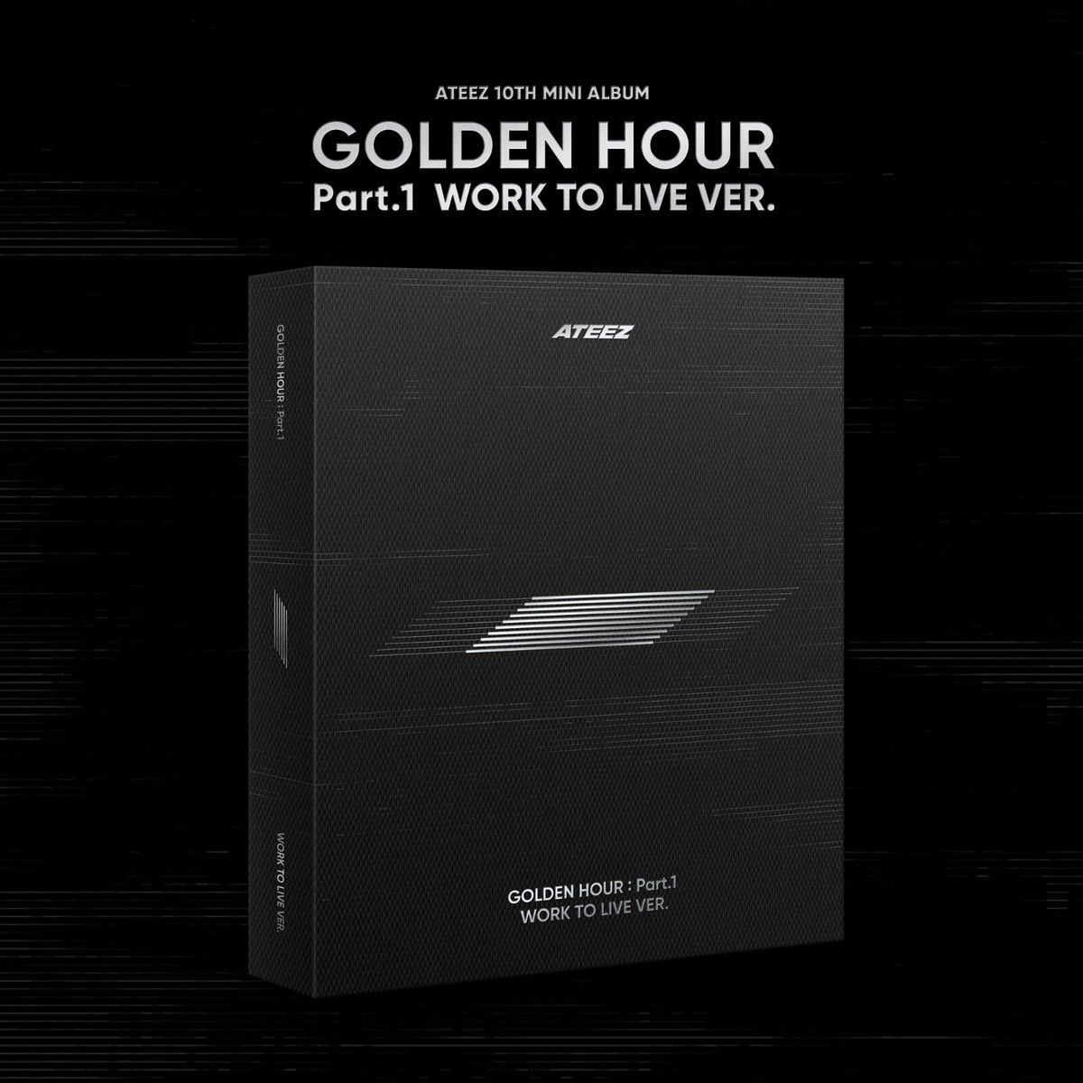 【未開封】ATEEZ goldenhour LIVEver. ATEEZ GOLDEN HOUR : Part.1 10th Mini Album WORK TO LIVE Ver