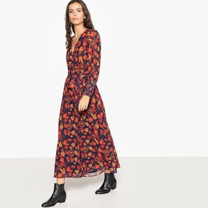 La Redoute Ladies Flared Floral Print Maxi Dress Size 20 New Ref