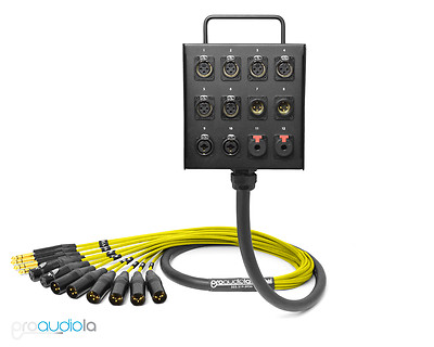 12 Channel Custom Mogami Studio Wall Stage Box Neutrik Gold