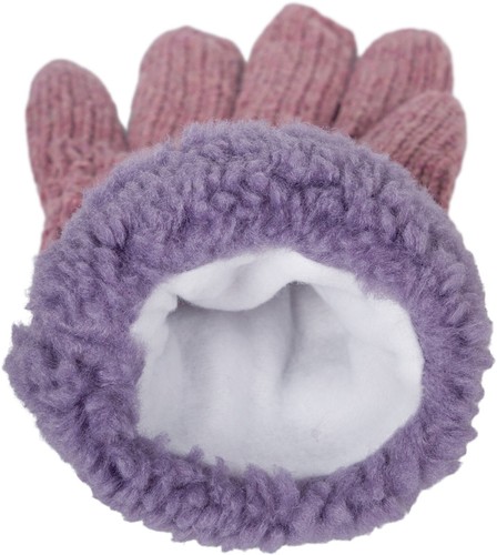 Guantes de punto para invierno de las damas con estampado de perlas, termopolar, - Imagen 51 de 52