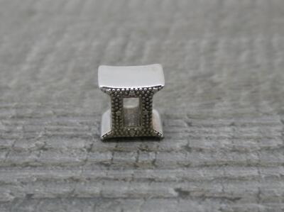 Pandora Silver Sparkling Gemini Zodiac Charm Bead 798428C01 Authentic Ale
