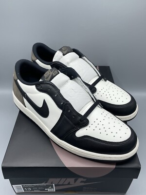Nike Air Jordan 1 Low OG Mocha Black Sail Brown EU 47,5 US 13 Braun Weiß Schwarz