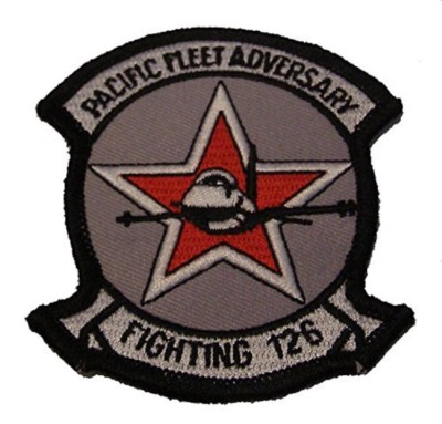 USN NAVY VF-126 PACIFIC FLEET ADVERSARY SQUADRON PATCH OPFOR FIXED WING AIRCRAFT