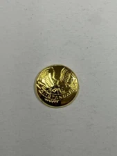 HIGH STANDARD  1/2" brass grip medallion