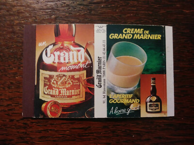 Vintage Box Matchcover: Creme de Grand Marnier Liqueur, Paris
