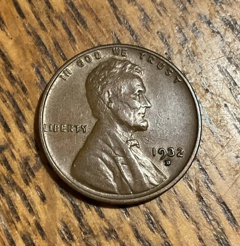 1932-D Lincoln Cent EF Condition -Free Shipping