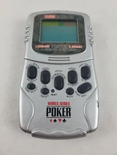 WORLD SERIES OF POKER Pocket Electronic Game 1990s Digital Handheld Calculator 