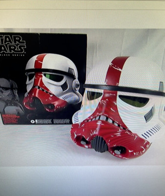 Incinerator Stormtrooper Helmet Disney STAR WARS Black Series Electronic Cosplay