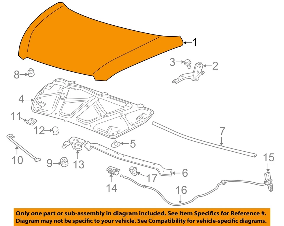 Used Hood fits: 2015 Chevrolet Spark Grade A Foto 3 de 4