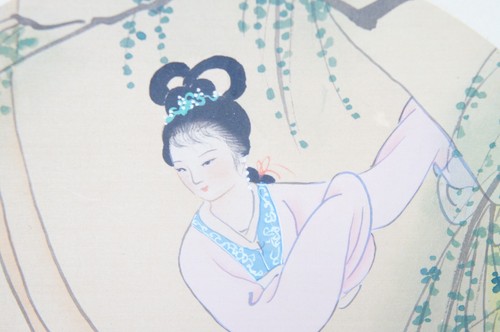 Antikes signiertes chinesisches Aquarell handgemalt auf Seide - Bild 5 von 5