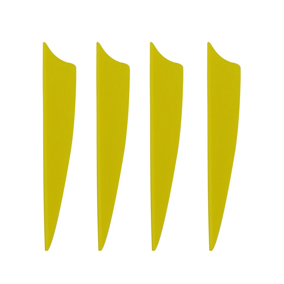 50pcs 3" Archery Arrow Vanes Rubber Fletching Fletches Feather DIY Bow Hunting - Image 3 of 4