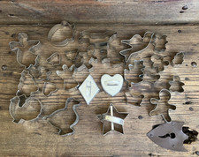 Vintage 25 Metal Cookie Cutters - Various Sizes - Shapes - Holidays & Others