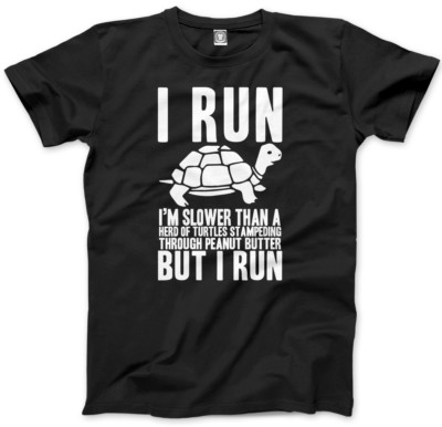 I Run - Lustiges Running Runer Herren Unisex T-Shirt