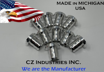 Aluminum Weld On / Weld In Barb Fitting Nipple for 1'' I.D. Hose - Qty 10
