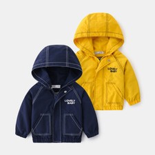 Toddler Baby Boys Autumn Wind Coat Outerwear kids Boys Hooded Jacket Clothes