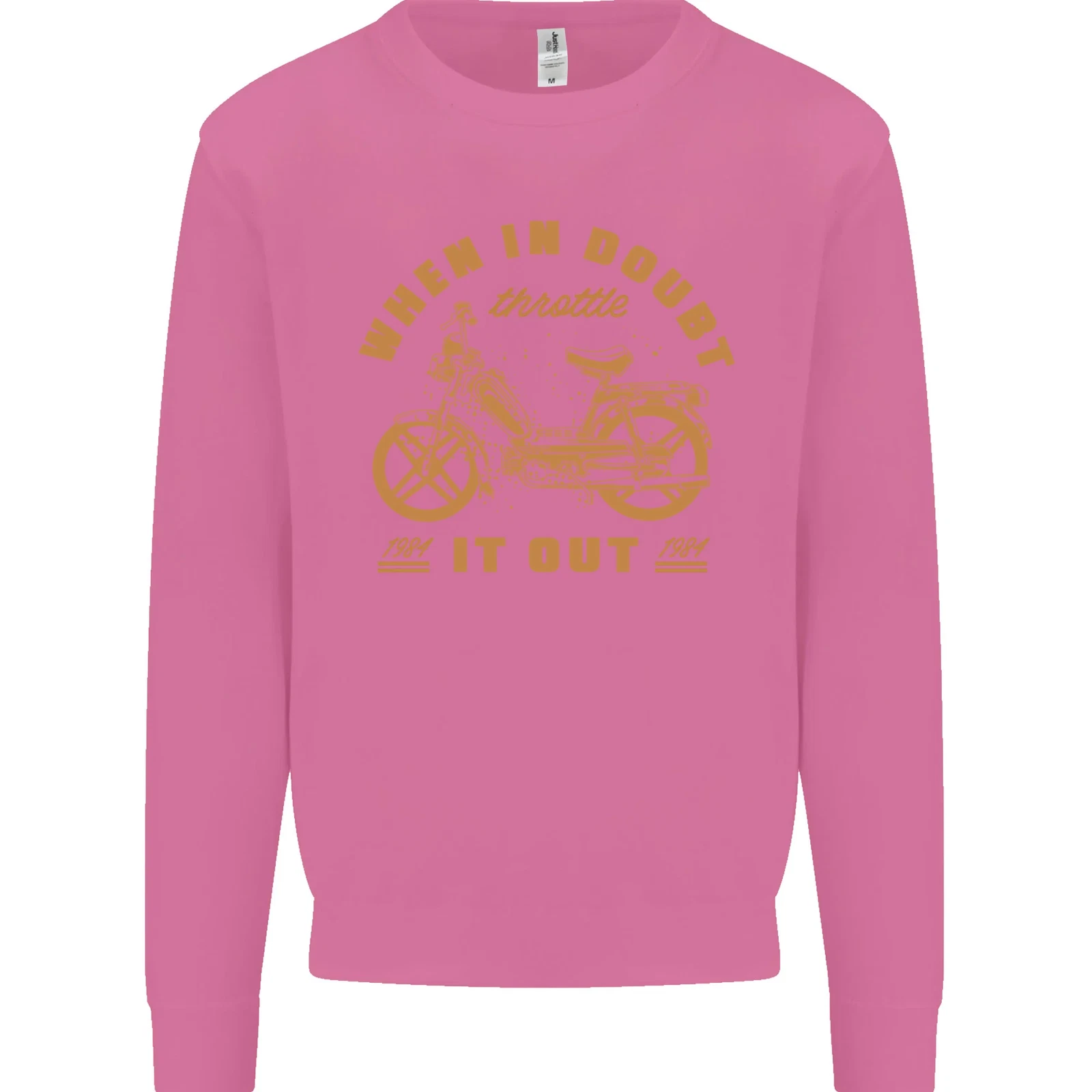 In Doubt Moped Biker Motorcycle Scooter Men's Sweatshirt