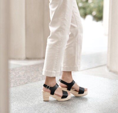 NEW Nisolo All Day Open Toe Clog Black Womens Shoes Size