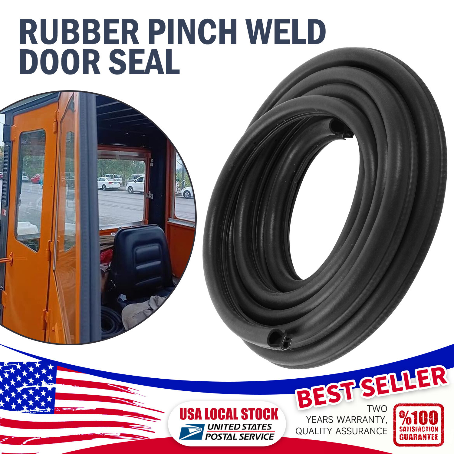 2X 20FT Premium Car Door Edge Trim Seal Gasket with Side Bulb Protection