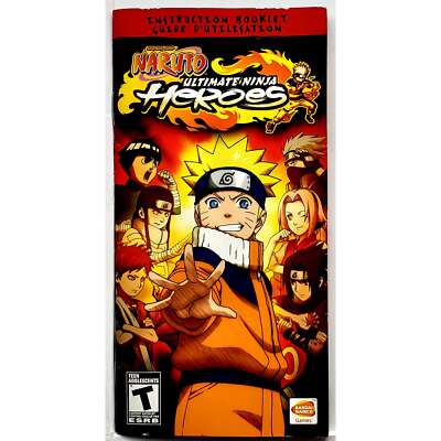 Manual Only) Naruto Shippuden Ultimate Ninja Heroes 3 Sony