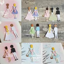 Wedding Flower Girl Ring Bearer Boy Metal Cutting Dies Scrapbooking Card Craft