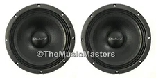 Pair 8" inch 8 ohm HQ WOOFERS Bass Speaker Studio Home Cabinet Box Replacements