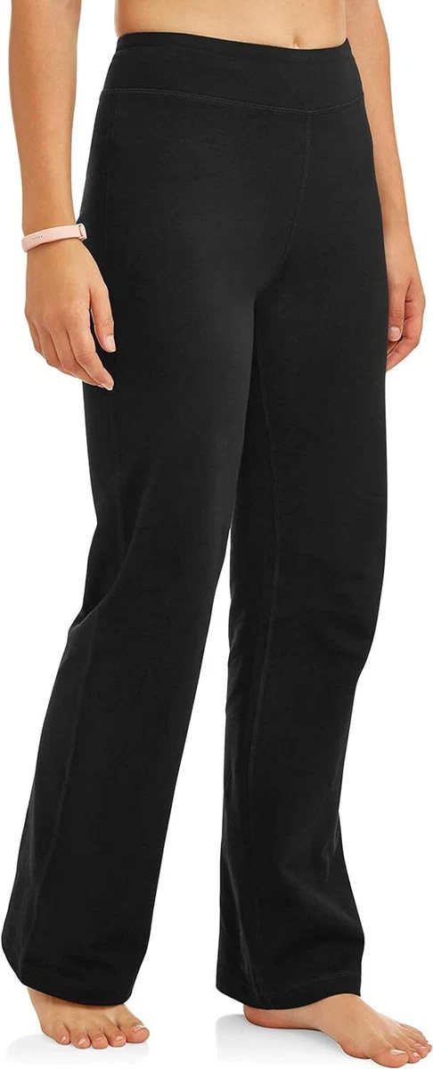 Athletic Works Women's Bootcut Fit Dri-More Core Cotton Blend Yoga