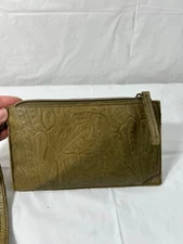American Leather Co Nashville Essential Power Tooled Leather Charging Wristlet