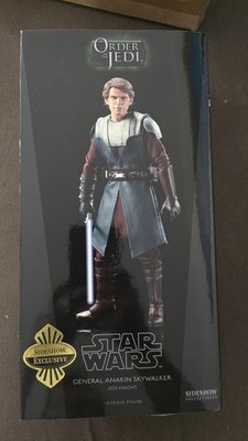 Sideshow Exclusive General Anakin Skywalker Clone Wars 1/6 Figure #21941 Shipper