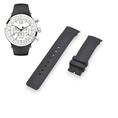 A34003 27mm Black Rubber Strap For Nautica