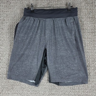Lululemon Mens T.H.E. Short 9'' Linerless Heathered Asphalt Grey Size Small