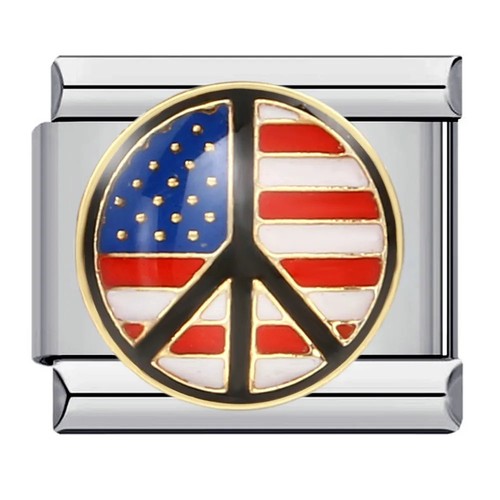Flag Charm Links for Jewelry DIY Women Stainless Steel Country Enamel Beads Set - Picture 37 of 45