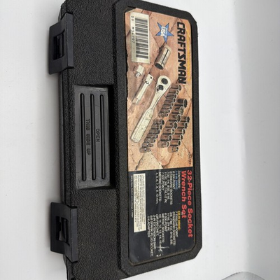 #ad Rare Sears Craftsman 32 piece Socket Wrench Set 1 4amp;3 8 In Drive #934797 $50.00