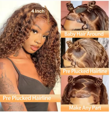 HD Lace Front Perücke für schwarze Damen Echthaar natürlicher Look