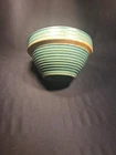 ANTIQUE MCCOY GREEN RIBBED #8 YELLOWWARE MIXING BOWL