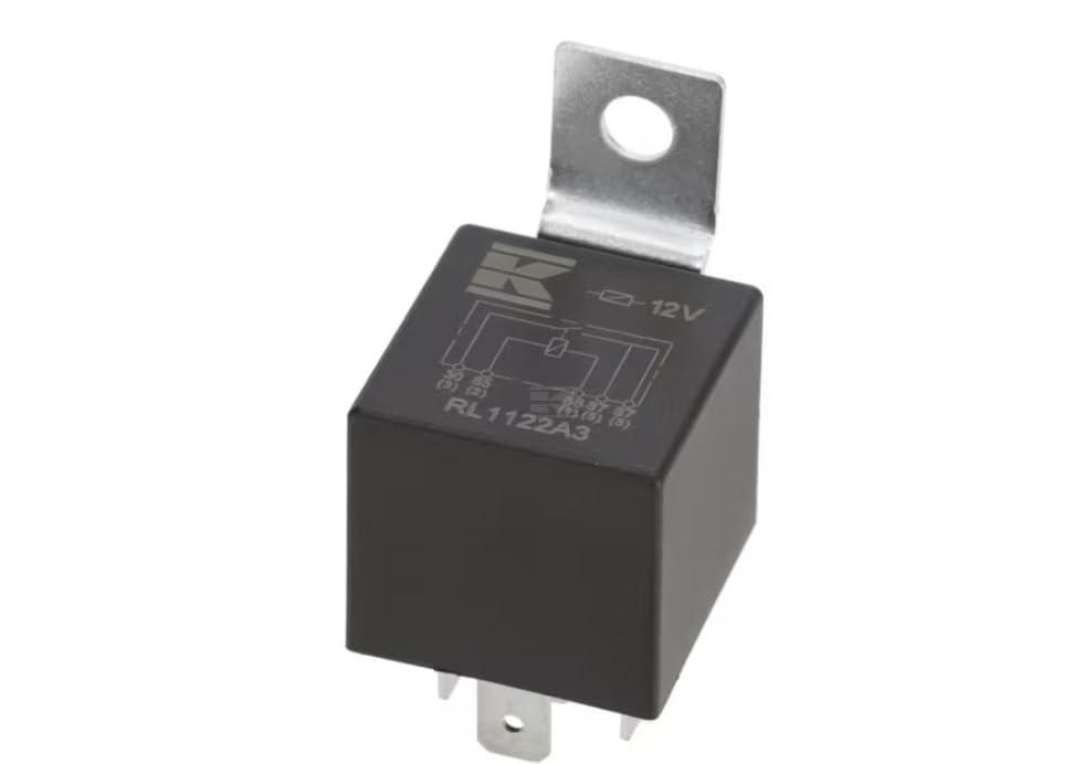 cyclingcolors Mini relè 12V, doppio contatto di chiusura, 2x20A, con (q6w)