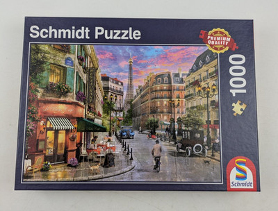 Puzzle Straße zum Eiffelturm Schmidt 1000 Teile 693 x 493 mm