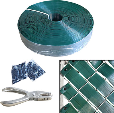 76 Meters Chain Link Fence Privacy Tape, 250Ftx0.15Ft Chain Link Slats with 200