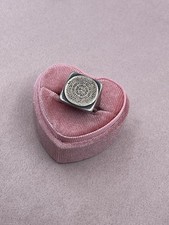 Vintage Sterling Silver 925 Aztec Mexico Ring Size 9 3/4