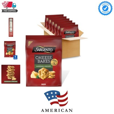Sargento Cheese Bakes Parmesan and Oregano Crackers, Cheese Crackers, Lunch S...