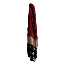Boho American Flag Infinity Scarf – Vintage-Inspired Stars & Bandana Print Loop