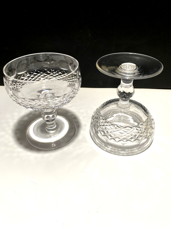 Waterford Crystal Colleen Champagne Sherbet Glasses 4 3/8”