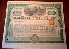 The ROCK ISLAND COMANY STOCKS