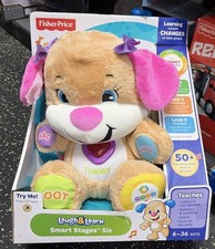 Fisher-Price Laugh Learn Smart Stages Sis Puppy Plush Toy Brand New