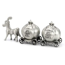 Silver Tooth Holder, My First Tooth and Curl Keepsake Set, Baby Teeth Fairy C...