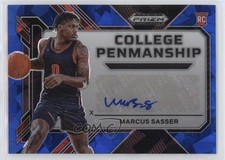2023 Prizm Draft Picks College Penmanship Blue Ice 18/75 Marcus Sasser Auto 14rh
