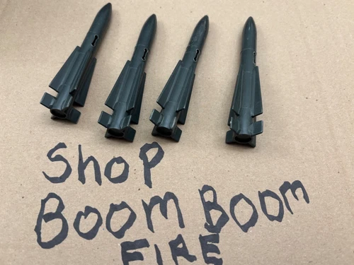 GI Joe Skystriker Parts lot. 4 pack of missiles. &fit USS Flagg missile launher.